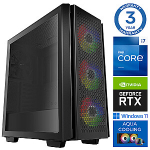 INTOP AQUA i7-14700F 32GB DDR5 500SSD M.2 NVME+4TB RTX3050 6GB WIN11Pro