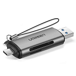 Ugreen USB Type C | USB 3.0 SD | micro SD kaardilugeja hall (50706)