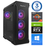 INTOP Ryzen 7 5700X 32GB 1TB SSD M.2 NVME+2TB RTX5070 12GB WIN11