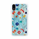 Ikins Apple SmartPhone case iPhone XR poppin rock white