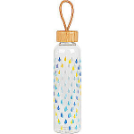 Cambridge CM06991 vihmapiiskade klaaspudel 550ml bambusest kaanega