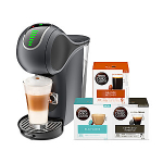 DELONGHI Dolce Gusto EDG426.GY GENIO S TOUCH must kapsel kohvimasin + kingitused 1x NESCAFE Dolce Gusto Flat White, 1x Espresso Intenso, 1x BuonGiorno Grande Intenso