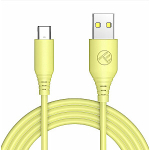 Tellur Silicone USB to Type-C kaabel 3A, 1m, kollane