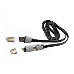 Sbox USB->Micro USB+IPH.5 M/M 1M musta 2IN1B