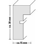 Kopenhaageni raam COPENHAGEN WOODEN GALERY 23X45 CM (3 FOTO), T&Otilde;L