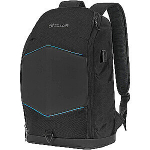 Tellur 15.6 s&uuml;learvuti seljakott valgustatud riba, USB port, must