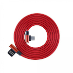 Sbox USB->Type-C 90 m/m 1.5m Type-C-90R maasika punane