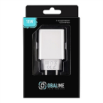 OBAL:ME Sienas lādētājs USB-A 18W, balts