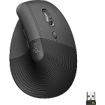 Logitech LOGITECH LIFT parem vertikaalne ergonoomiline hiir &mdash; GRAAFIK/MUST &mdash; EMEA