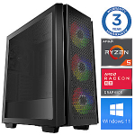 INTOP Ryzen 5 5500 16GB 500SSD M.2 NVME RX580 8GB WIN11Pro