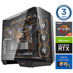 INTOP AQUA Ryzen 5 7500X3D 64GB DDR5 1TB SSD M.2 NVME RTX5070 12GB no-OS