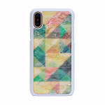 Ikins Apple SmartPhone case iPhone XS/S mosaiik valge