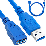 Fusion USB 3.0 laadimiskaabel 1,5 m sinine