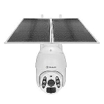 Tellur Smart WiFi Solar Camera P&T 3MP, 2K UltraHD, PIR, 20W p&auml;ikesepaneel, valge