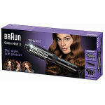 Braun Satin Hair 3 AS 330 Garantii 24 kuud, K&uuml;ttes&uuml;steemi tasemed 2, Keraamiline k&uuml;ttes&uuml;steem, 400 W, Must, Sinine, Lilla