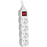Toiteallikas Tracer PowerCord 4 pesa 3 m valge (TRALIS44616)
