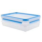 Toidu s&auml;ilitamise anum l&otilde;unaliha jaoks Masterseal Fresh Box ristk&uuml;lik 2x0,6L