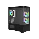 Zalman CHRONIX V2, ATX Mid Tower PC Case, 3 x 120mm ARGB Fans, Black