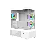 Zalman CHRONIX V2, ATX Mid Tower PC Case, 3 x 120mm ARGB Fans, White