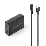 Hama GaN 140W PD/QC 3x USB-C, 2x USB-A must