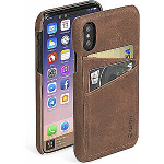 Krusell Apple Sunne 2 Card Cover Apple iPhone X vintage cognac (61104)