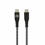 Tellur Green andmesidekaabel Type-C kuni Type-C 3A PD60W 1m nailon must