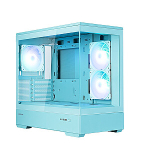 Zalman P30 V2, mATX Mini Tower PC Case, 3 x 120mm ARGB Fans, Mint