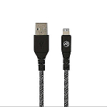Tellur Green andmesidekaabel USB Lightning 2.4A 1m nailon must