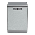 BEKO iseseisev n&otilde;udepesumasin BDFN26530X, energiat&otilde;hususe klass D, laius 60 cm, SelfDry, 3. sahtel, Inox