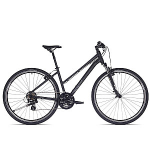 Kalnu velosipēds Rock Machine Rokk 30 Easy Entry, Matte Black (Rata izmērs: 28, Rāmja izmērs: L)