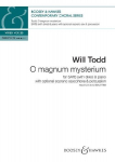 O magnum mysterium: gemischter Chor (SATB divisi) und Klavier; Saxophon und Percussion ad libitum. Chorpartitur.