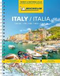 Michelin Stra&szlig;enatlas Italien mit Spiralbindung: Ma&szlig;stab 1:300.000; Auflage 2024