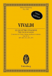 Die vier Jahreszeiten: Konzerte. op. 8/1-4. RV 269, 315, 293, 297 / PV 241, 336, 257, 442. Violine, Streicher und Basso continuo. Studienpartitur.