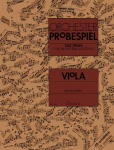 Orchester-Probespiel Viola: Sammlung wichtiger Passagen aus der Opern- und Konzertliteratur. Viola.