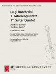 Erstes Gitarrenquintett: Fandango-Quintett D-Dur. 2 Violinen, Viola, Violoncello und Gitarre. Stimmensatz.