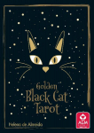 Golden Black Cat Tarot - High quality slip lid box with gold foil: 78 cards with gold print and booklet