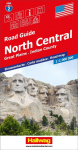 Hallwag Strassenkarte USA, North Central 1:1 Mio.: Mit Badlands, Bighorn, Black Hills, Mt. Rushmore. Inkl. Stadtpl&auml;ne, Ortsverzeichnis und Reiseinformationen