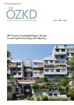 &Ouml;sterreichische Zeitschrift f&uuml;r Kunst und Denkmalpflege LXXIX, Heft 3: 20th Century Housing Heritage in Europe: Conserving, Participating, and Adapting