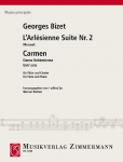 Menuett aus L Arl&eacute;sienne-Suite Nr. 2: und Entracte/Danse Boh&eacute;mienne aus Carmen. Fl&ouml;te und Klavier.