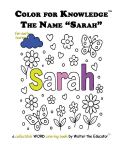 Color for Knowledge: The Name Sarah