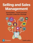 Selling and Sales Management