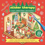 Sticker Therapy: Cozy Christmas Creations: Create Your Own Mini Worlds by Building 6 Sticker Scenes with Your Precision Craft Tool