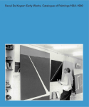 Raoul De Keyser: Early Works: Catalogue of Paintings 1964-1980