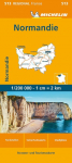 Michelin Normandie: Stra&szlig;en- und Tourismuskarte 1:200.000