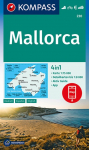 KOMPASS Wanderkarte 230 Mallorca 1:75.000: 4in1 Wanderkarte mit Aktiv Guide und Detailkarten inklusive Karte zur offline Verwendung in der KOMPASS-App. Fahrradfahren. Klettern. Autokarte.