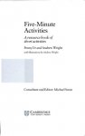 Five-Minute Activities A Resource Book of Short Activities