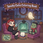 Spooky Cutie Coloring Book: Adorable Spooky Characters & Haunted Halloween Scenes for Adults & Teens | Color Cute Creepy Creatures in Hygge Moments for Therapy | Daily Relaxation Activities & Easy Bold Line Designs for Stress Relief & Mindfulness