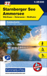 Starnberger See Ammersee W&ouml;rthsee, Osterseen, Weilheim, Nr. 27 Outdoorkarte Deutschland 1:35 000: Free Download mit HKF Outdoor App