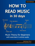 How to Read Music in 30 Days: Music Theory for Beginners - with exercises & online audio