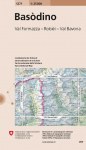 Swisstopo 1 : 25 000 Bas&ograve;dino: Val Formazza - Robi&egrave;i - Val Bavona